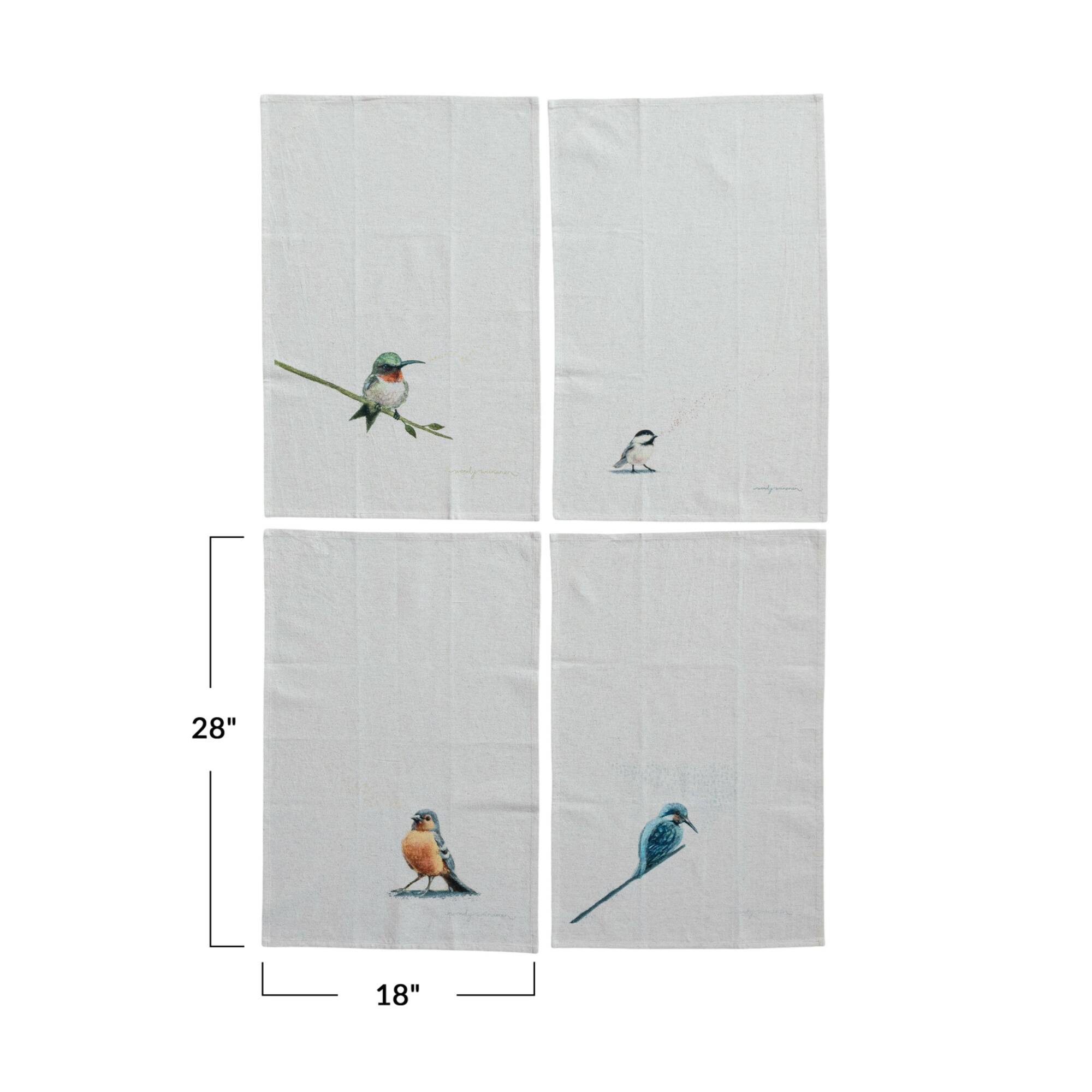 Hello Honey® Avian Cotton & Linen Tea Towel Set